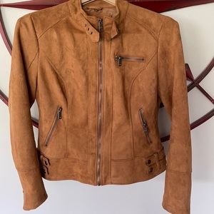 Faux suede jacket